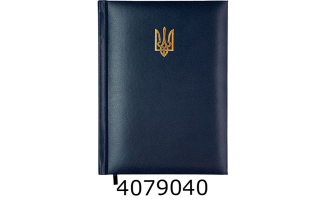 Щоденник А5 недат. Buromax POWERFUL 336стр.обкл. бумвініл/поролон темно-синій BM.20710-03