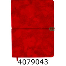 Щоденник А5 недат. Buromax VELOUR штучна шкіра червоний BM.20770-05