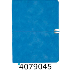Щоденник А5 недат. Buromax VELOUR штучна шкіра блакитний BM.20770-14
