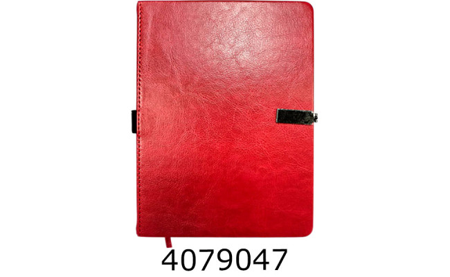 Щоденник А5 недат. Buromax LEGEND 336стр.обкл. штуч.шкіра червоний BM.20790-05