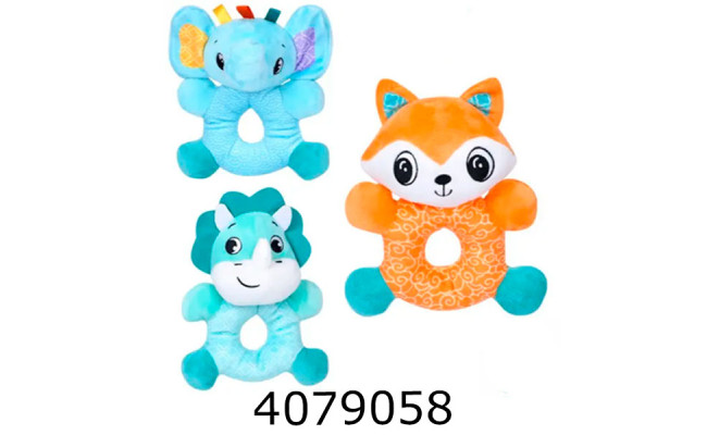 Брязкальце м'яке плюш в пакеті 16см (75) HB 0059