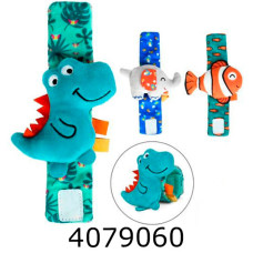 Брязкальце на руку браслетплюш у пакеті16см (90) HB 0108 ABC