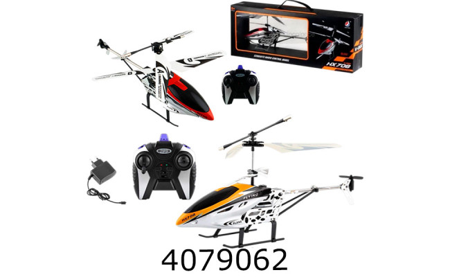 Вертоліт радіо акум. в коробці 2 кольори 24см (12) HX708