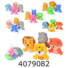 Іграшка для купання Тваринки 4шт мікс 6 в сітці  25*10*10см (72) MHT2021-D4A-F