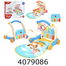 Ходунки - каталка  муз. з килимком для немовля (12) HE0612-HE0613