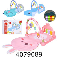 Килимок дитячий для малюка з брязкальцями 3 видив в коробці 36*29*9cм (24) 368-70B-H-R