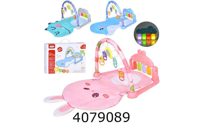 Килимок дитячий для малюка з брязкальцями 3 видив в коробці 36*29*9cм (24) 368-70B-H-R