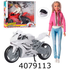 Лялька Defa з мотоциклом мікс 2 в коробці (12) DEFA 8459