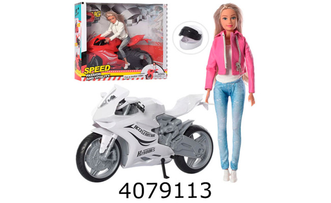 Лялька Defa з мотоциклом мікс 2 в коробці (12) DEFA 8459