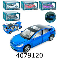 Машинка метал. Tesla Model S 5 кольорів 15см Автосвіт (18) AP-1827