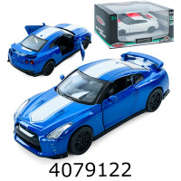 Машинка метал. Nissan GT-R відкрив. двері 2 кол. 145*7*65см Автосвіт (36) AS-3069