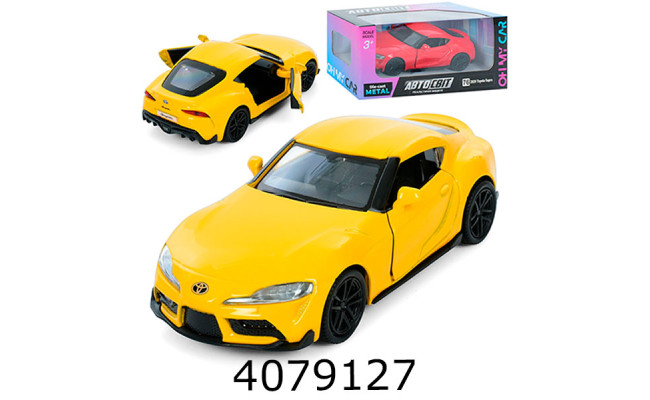 Машинка метал. Автосвіт Toyota Supra 2020 відкрив. двері 2 кол. 155*7*7см (24/48) AS-3119