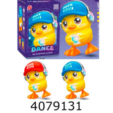 Муз. Каченя в коробці 2 кол. на батар. світ.  11*17*11см (48) S-005A