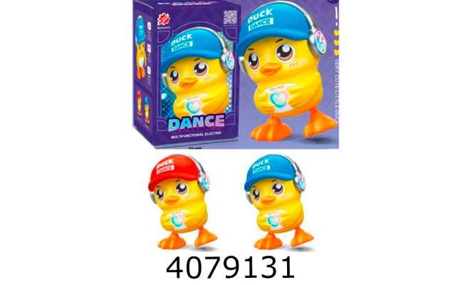 Муз. Каченя в коробці 2 кол. на батар. світ.  11*17*11см (48) S-005A