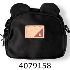 Сумочка кросс-боді з вушками чорна 25-571