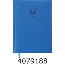 Щоденник А5 дат.2026 Buromax HERALDRY штучна шкіра/поролон світло-синій(5) BM.21128-02