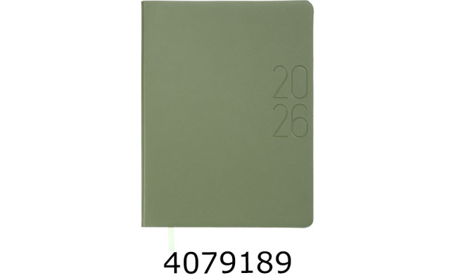 Щоденник А5 дат.2026 Buromax MORANDI STYLE зелений штучна шкіра(10) BM.21135-04