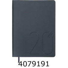 Щоденник А5 дат.2026 Buromax DARK MORANDI штуч.шкіра темно-синій (10) BM.21157-03