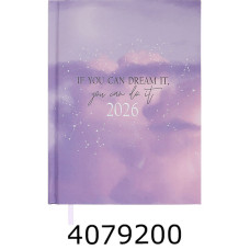 Щоденник А5 дат. 2026р. Buromax MELODY фіолетовий BM.21163-07