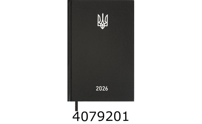 Щоденник А5 дат. 2026р. Buromax AIRY чорний бумвініл(20) BM.21165-01