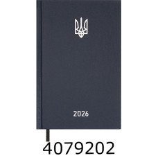 Щоденник А5 дат. 2026р. Buromax AIRY синій бумвініл(20) BM.21165-02
