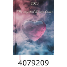 Щоденник А5 дат. 2026р. Buromax ROMANTIC A5 336 стор. аквамарин BM.2170-17