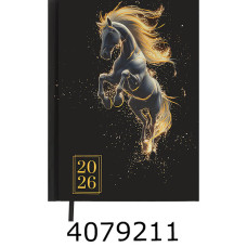 Щоденник А5 дат. 2026р. Buromax HEROES чорний (10) BM.2189-01