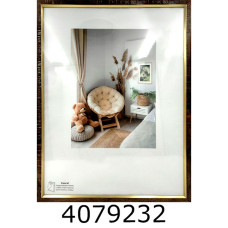 Фоторамка пластик 13*18/12 SA (коричнева золот. обідок з ніжкою) (42) SA1511-206