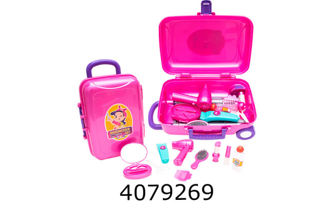 Перукарський набір у валізці з коліщатами(8) JX-2028-3