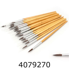 Пензлі поні №1 18см кругла (кит.стандарт №1) 1-K-P-K1 (25) 1-K-P-K1/M-1C