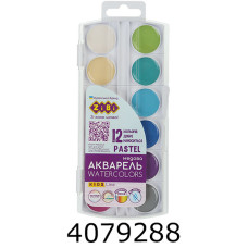 Фарби акв. ZiBi Pastel 12 кол. пласт. уп. без/п (12) ZB.6592