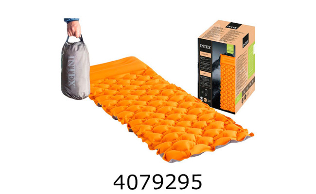 Матрац велюр. для кемпінгу 71*191*11см з сумкою Intex (6) 64098
