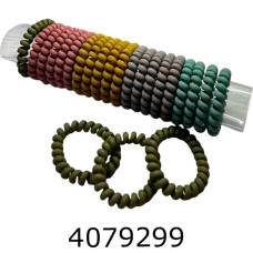 Резинка для волосся Пружинка 25 шт матова кольорова ba40003