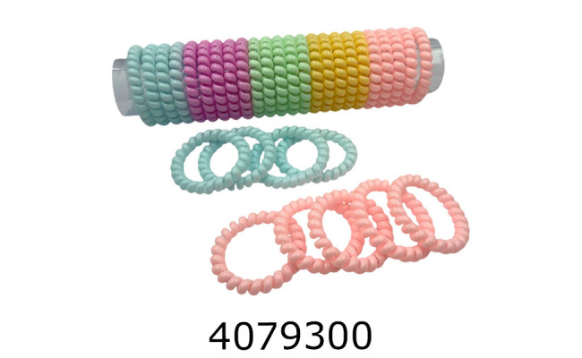 Резинка для волосся Пружинка 25 шт пастельного кольору ціна за 25 шт bb1894/3