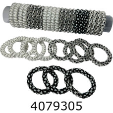 Резинка для волосся Пружинка 25 шт глянець горох ba3564