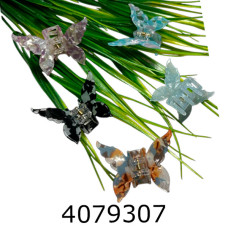 Крабик для волосся 6 шт в кульку метелик ціна за 6 шт BB3662