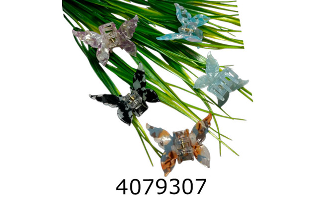 Крабик для волосся 6 шт в кульку метелик ціна за 6 шт BB3662