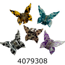 Крабик для волосся 6 шт в кульку метелик ціна за 6 шт BB3663