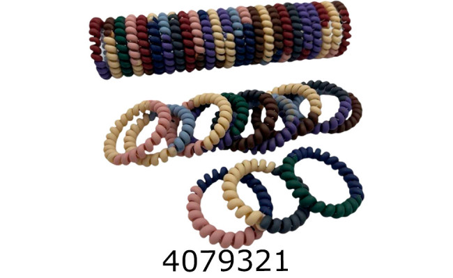 Резинка для волосся Пружинка 25 шт матова BB846