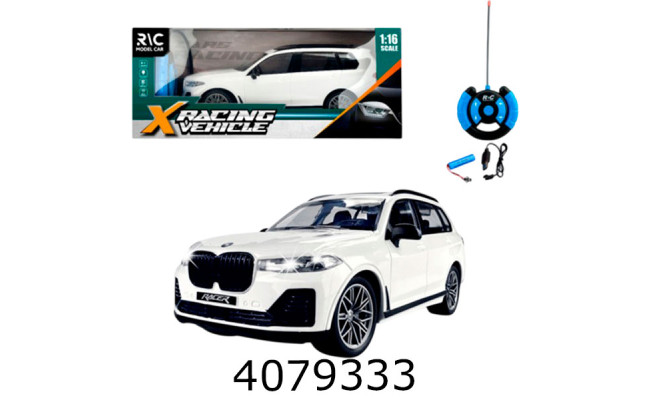 Машина радіо акум. гумові колеса в коробці (18) T9007A