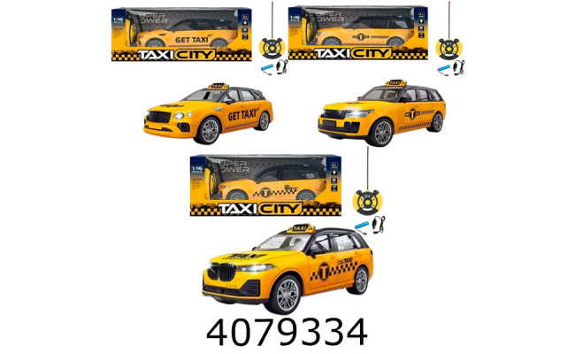 Машина радіо акум. таксі в коробці(18) T9012ABC