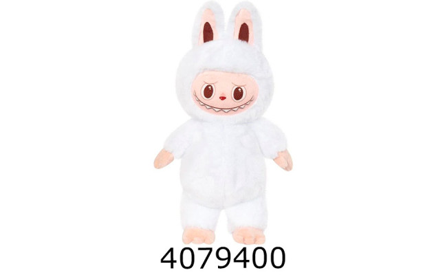 Лабубу м'яка іграшка 35см білий 1070