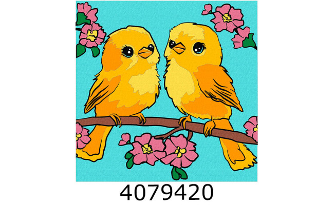 Картина по номерам 25*25см 