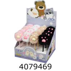 Ручка кульк. ZiBi Fluffy Paw 07 мм синя (16) ZB.2020