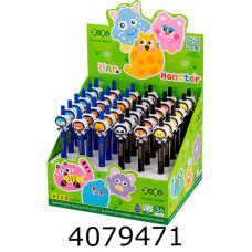 Ручка кульк. авт. ZiBi Space Team 07 мм синя (36) ZB.2108