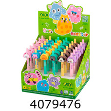 Ручка кульк. авт. ZiBi Animal Pie 07 мм синя (36) ZB.2114