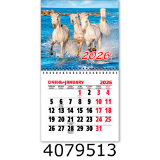 Календар 2026 на магніті малий 200*110мм 