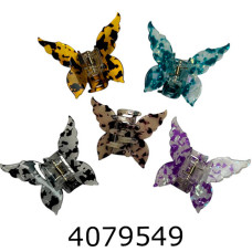 Крабик для волосся 3 шт в кульку метелик ціна за 3 шт BB3663