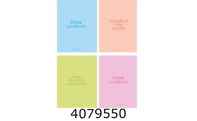 Блокнот А5 80 арк. кл. скоба Школярик 70г/м2 білий блок виб.УФ-лак Student (8/80) A5-080-5243K