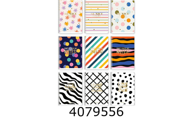 Блокнот на спір. А5 80 арк. кл. Школярик Student білий блок 70г/м2 ПК тисн. (3/72) A5-SC-080-6125K